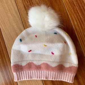 Cupcake Portolano Kids Hat with Pom Pom Size 1-3Y
